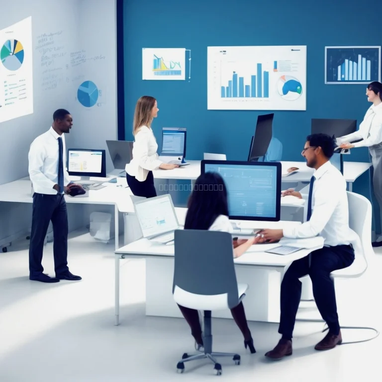 Business software development services teamwork