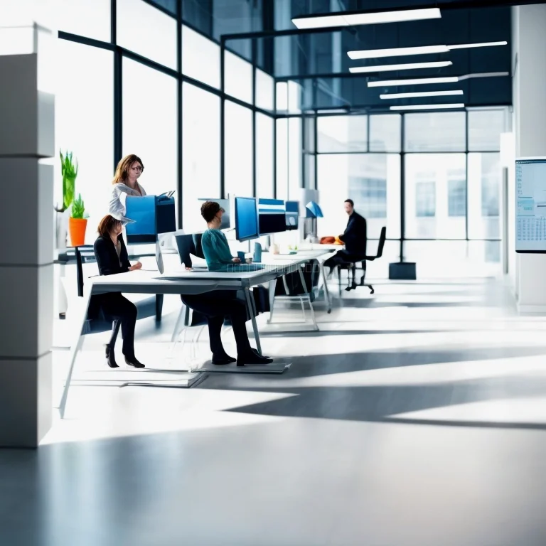 Team collaborating on business software development